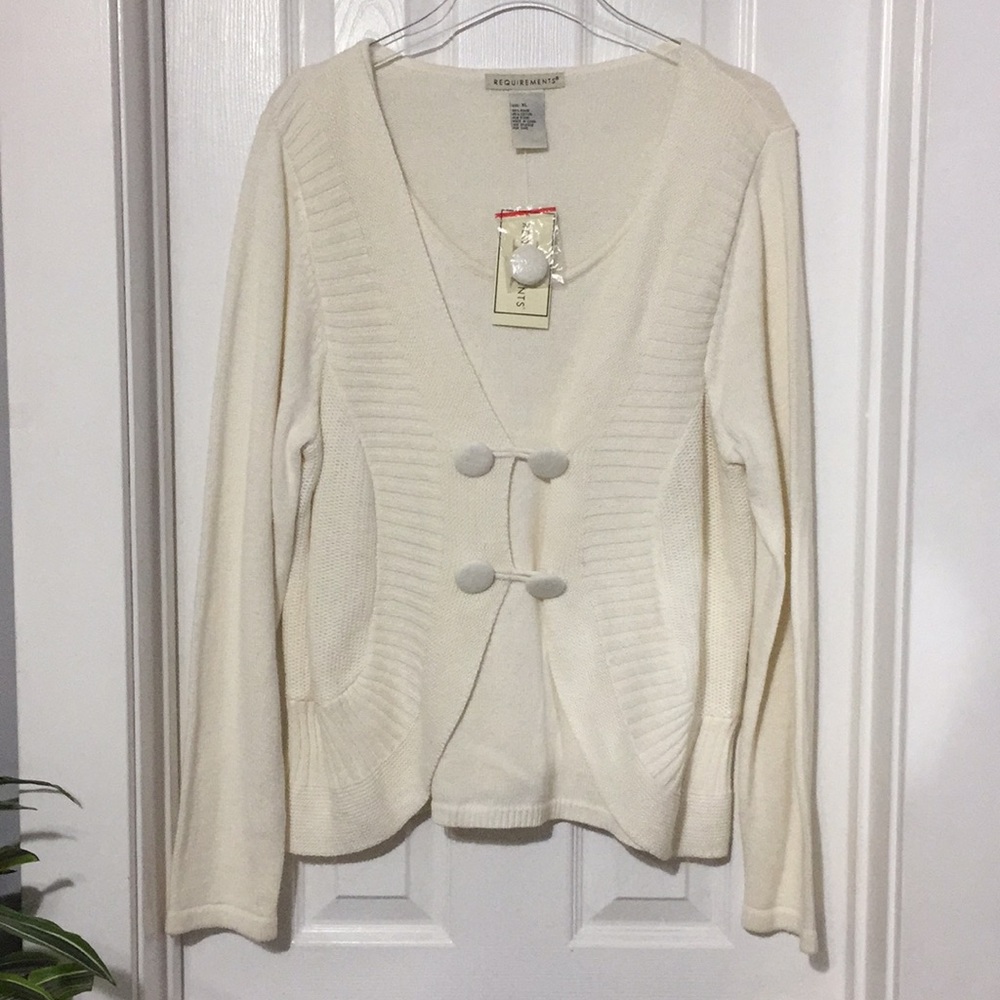 New sweater cardigan tank in one with tags XL (ff)